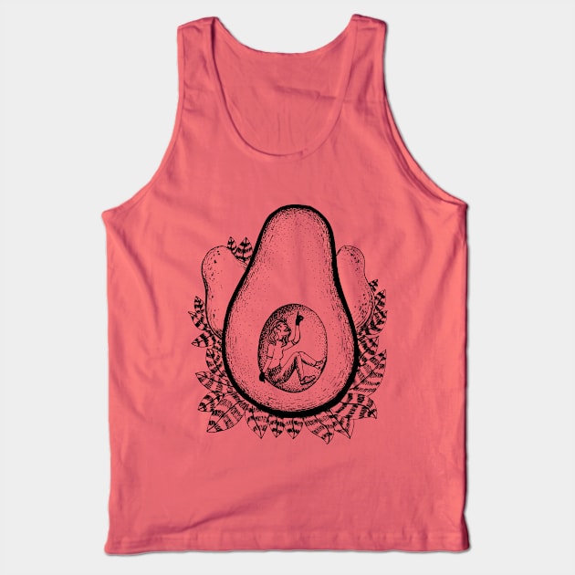 Avocado investigation Tank Top by Maria Kimberly 